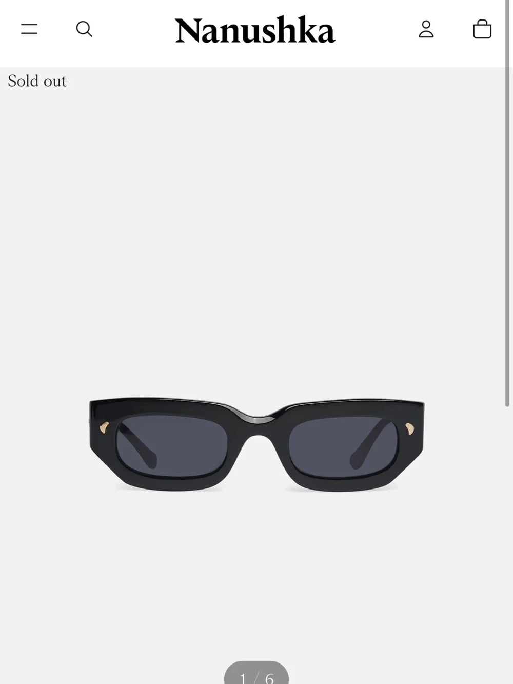 Nanushka Kadee sunglasses in Black